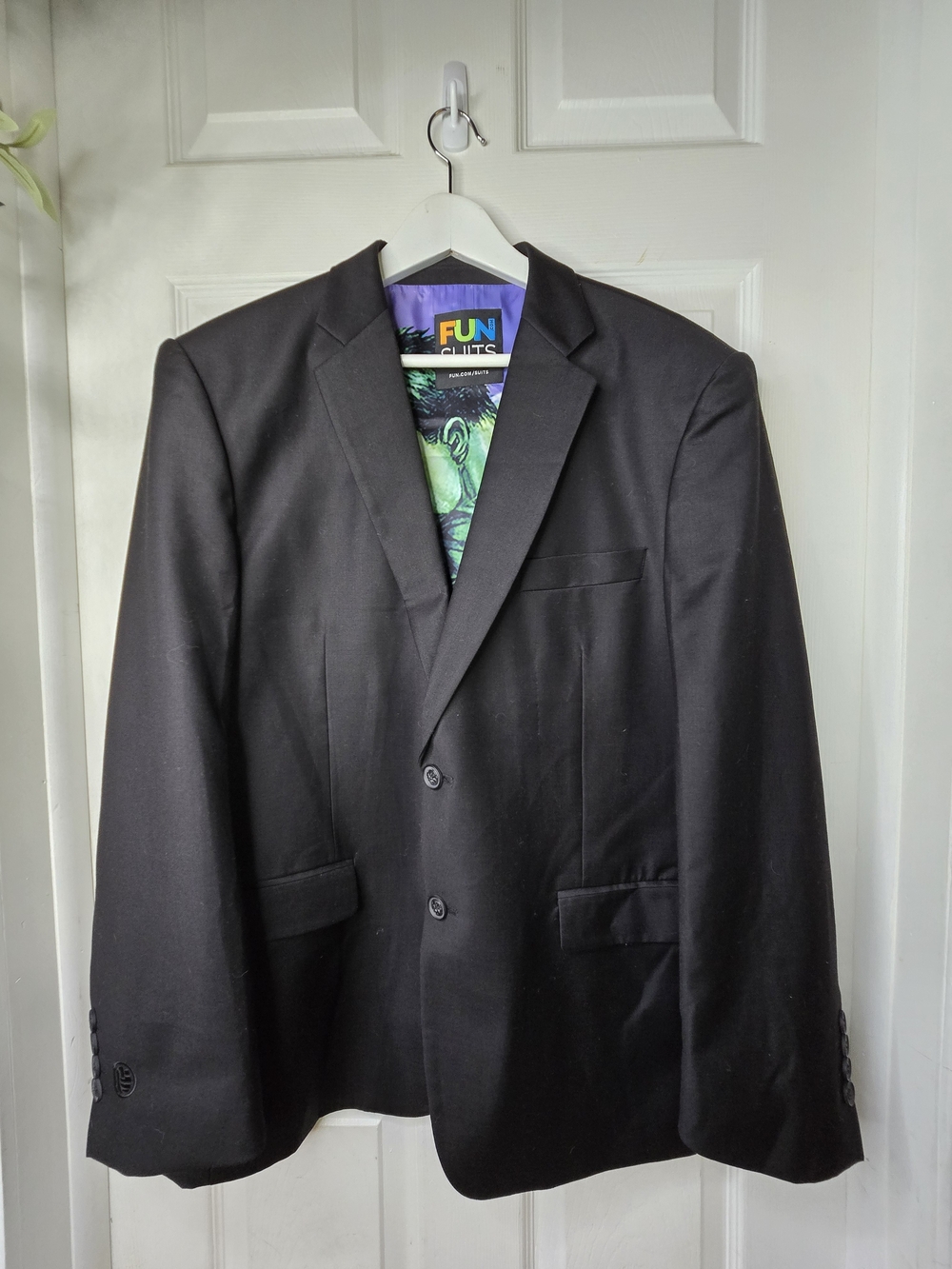 Fun Suits Marvel Avengers Incredible Hulk Blazer Suit Jacket Black Size 48 Mens
